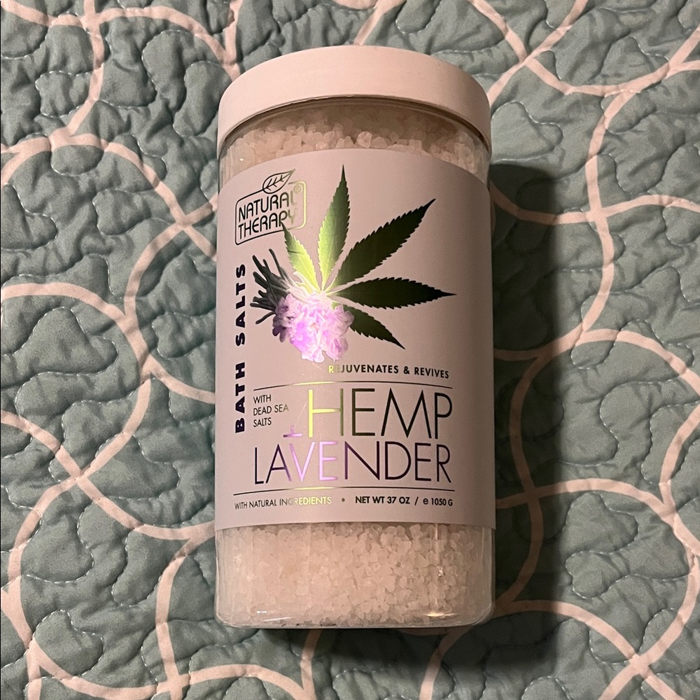 Natural Therapy Hemp Lavender Bath Salts, 37 oz
